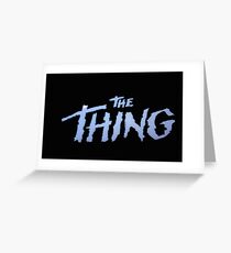 The Thing Title Greeting Card