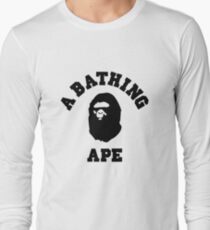 bape a bathing ape logo t-shirt Long Sleeve T-Shirt