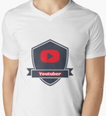 Youtuber Men's V-Neck T-Shirt