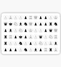#Chess piece, #chessman, #king, #queen, #rooks, #bishops,  #knights, #pawns, #ChessPiece, #ChessBoard Sticker
