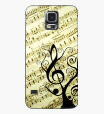 Music Notes Case/Skin for Samsung Galaxy