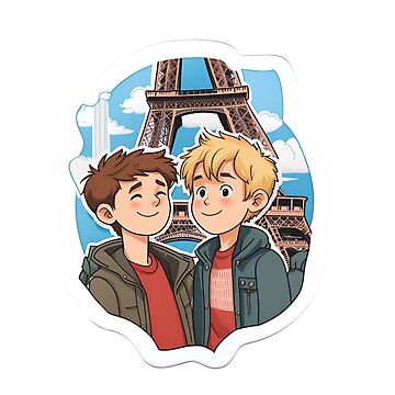 Artwork thumbnail, HEARTSTOPPER Netflix Series: Nick & Charlie in Paris by Aryabek