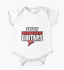 Easily distracted by Guitars One Piece - Short Sleeve