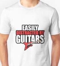 Easily distracted by Guitars Unisex T-Shirt
