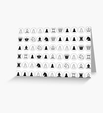 #Chess piece, #chessman, #king, #queen, #rooks, #bishops,  #knights, #pawns, #ChessPiece, #ChessBoard Greeting Card