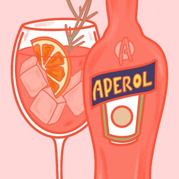 Aperol Spritz in a Glass Postcard for Sale by Jay-cm