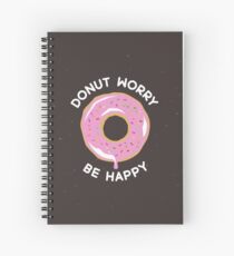 Cuaderno de espiral Donut Worry Be Happy