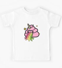 Einhorn Poop Emoji Lustiges Poop Emoji Kinder T-Shirt