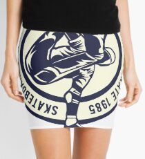 SKATEBOARD LEGEND BORN TO SKATE 1985 T-SHIRT Mini Skirt