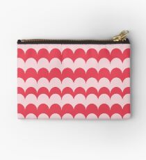 Pink Scallop Print Studio Pouch