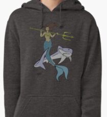 A Girl and Her Shark Pullover Hoodie