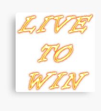 Life for winning Canvas Print