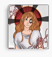 art nouveau star Canvas Print