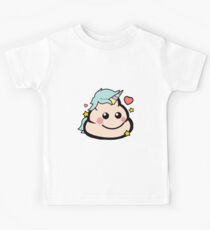 Emoji Happy Unicorn Poop Lustiges magisches Regenbogen-Geschenk Kinder T-Shirt