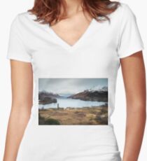 Glenfinnan Long Exposure Women's Fitted V-Neck T-Shirt