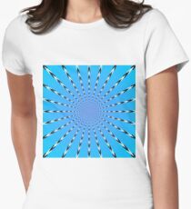 Optical Illusion, delusion, fantasy, hallucination, phantasm, phantom, ghost, specter, #Optical #Illusion, #delusion, #fantasy, #hallucination, #phantasm, #phantom, #ghost, #specter Women's Fitted T-Shirt