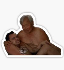 nick and tran Sticker