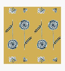 Serendipity Pattern on Spicy Mustard Photographic Print