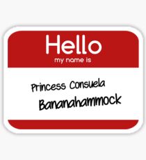 princess consuela bananahammock Sticker