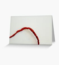 Red Line Greeting Card