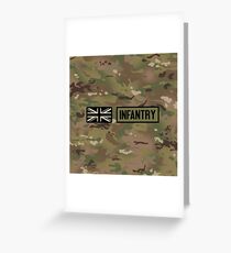 British Flag: Infantry Greeting Card