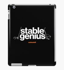 16229-06-BDK – Stable Genius – Equestrian (White) iPad Case/Skin