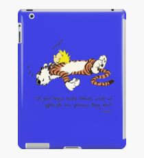 Calvin And Hobbes Quotes iPad Case/Skin