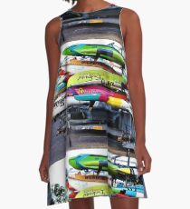 Surfboard Marathon A-Line Dress