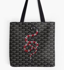 black Goyard Snake Tote Bag
