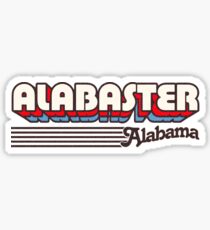 Alabaster, Alabama | Retro Streifen Sticker