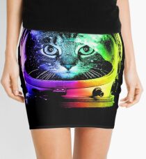 Astronaut Cat Mini Skirt