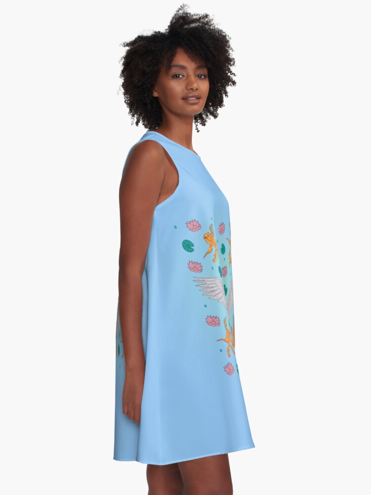 Alternate view of White Goose: Front View A-Line Dress