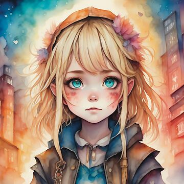 anime, anime girl, blonde, blue eyes, long hair hd download, 2098x3000  Phone HD Wallpaper