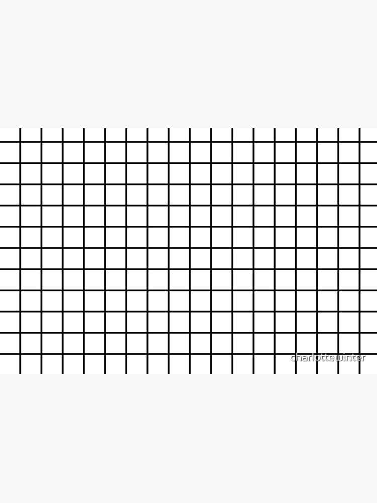 Emmy -- Black and White Grid, black and white, grid, monochrome, minimal grid design cell phone case by charlottewinter