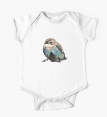 Bird Double Exposure One Piece - Short Sleeve