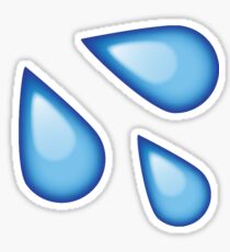 Water Droplets Emoji Sticker Sticker
