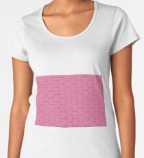 Pink Honeycomb Women's Premium T-Shirt
