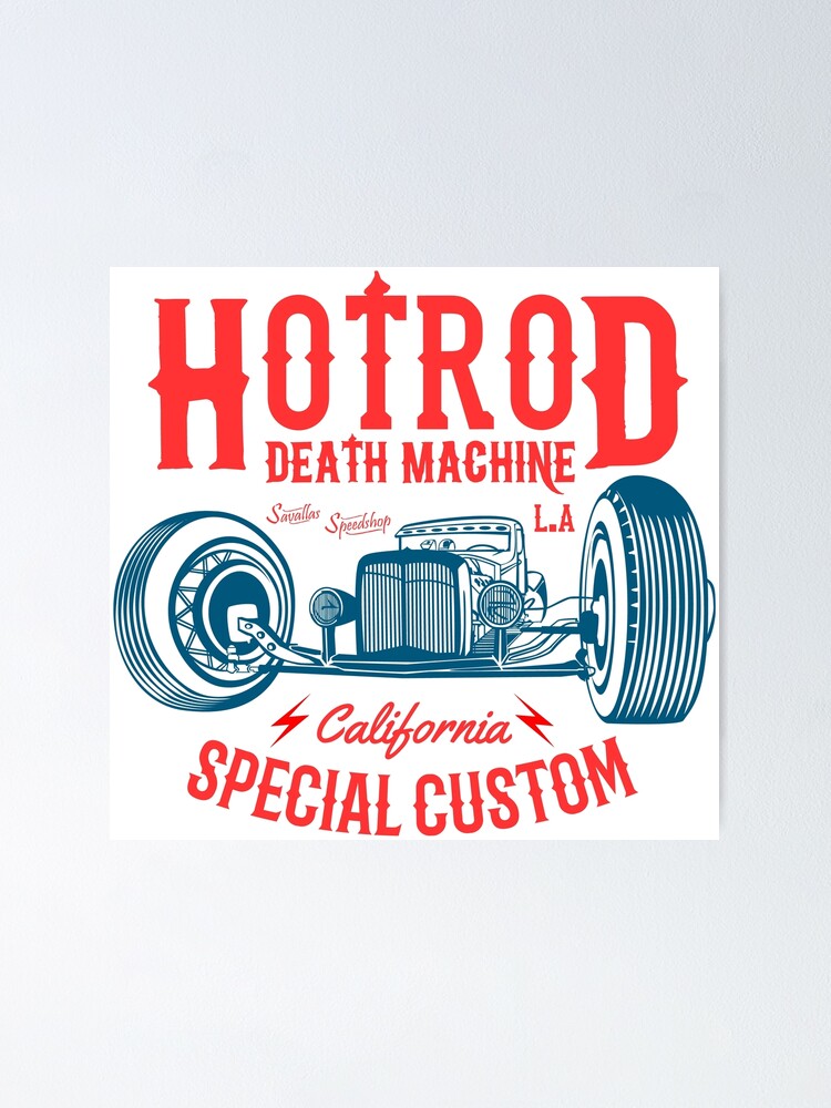 Alternative Ansicht von Hot Rod Death Machine Poster