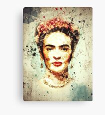 Frida Kahlo Watercolor Canvas Print