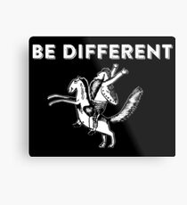 Be Different - Vintage Artsy Hark a Vagrant Metal Print