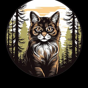 Therian Cat orange Sticker by MarjolaineBart