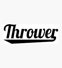 thrower Photographic Print