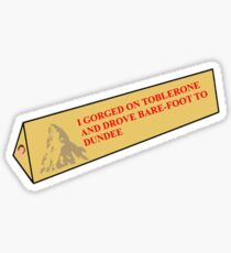 Alan Partridge's Iconic Toblerone Quote Sticker
