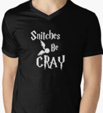 Snitches be cray - Golden Snitch Potter Men's V-Neck T-Shirt