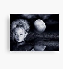 a kiss goodnight Canvas Print