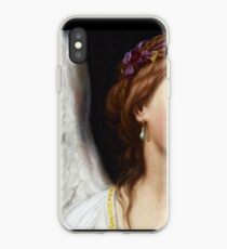 Der Engel mit der Perlenohrringnahaufnahme iPhone-Hülle & Cover