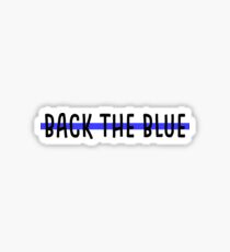 back the blue Sticker