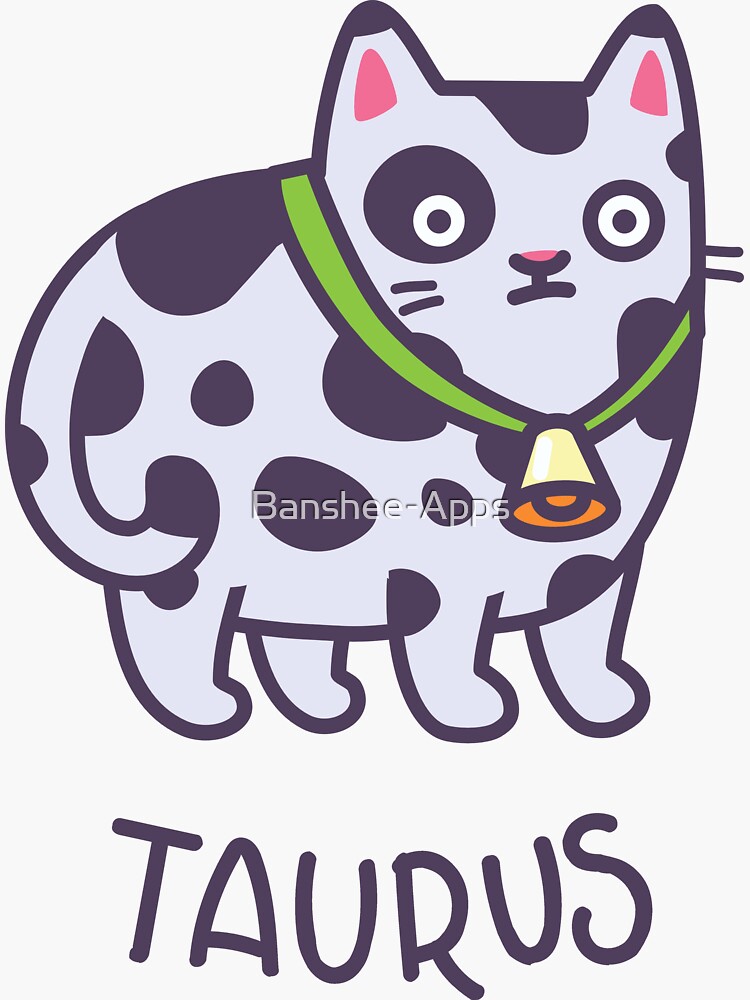Funny Taurus Cat Horoscope Tshirt - Astrology and Zodiac Gift Ideas! by Banshee-Apps