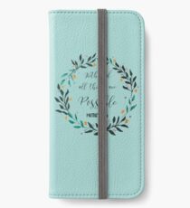With God iPhone Wallet/Case/Skin