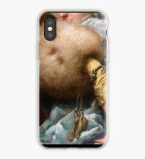 Frau mit einem Pelz-Muff, spanischer alter Vorlagenmalerei iPhone-Hülle & Cover